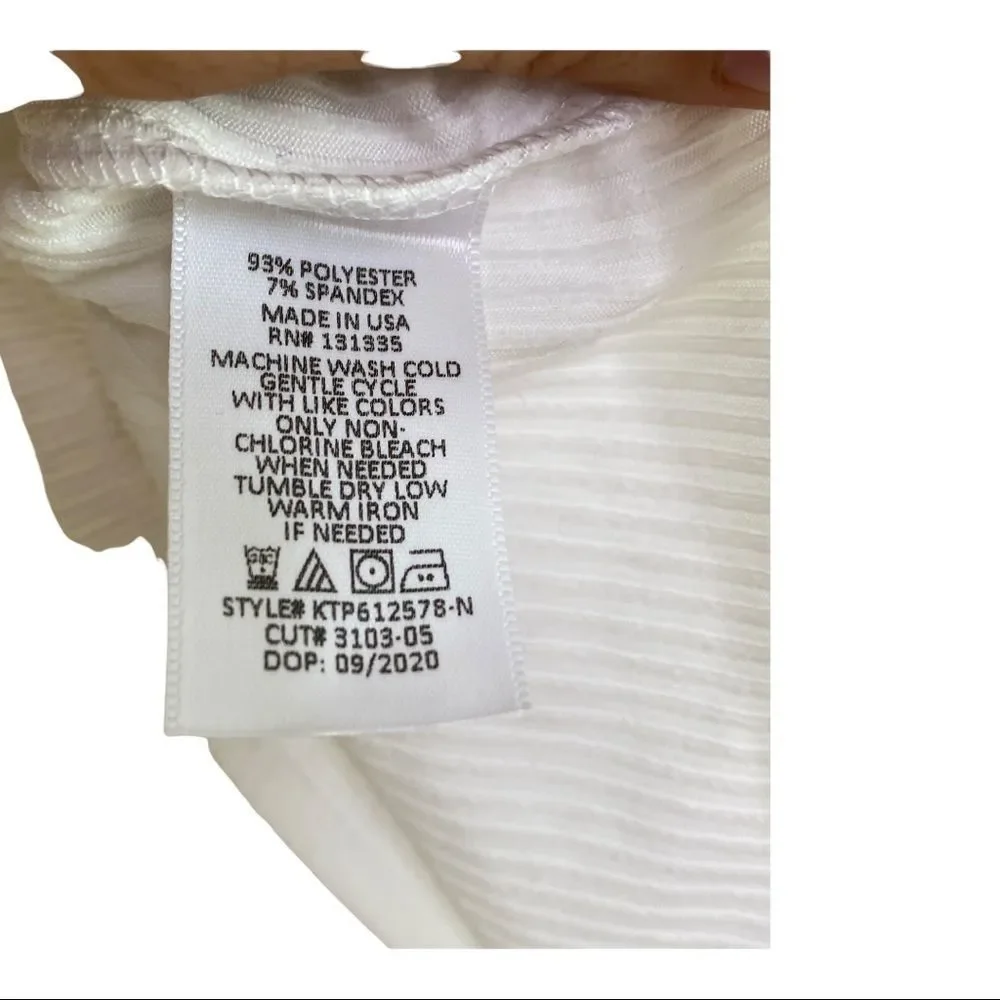 SOCIALITE Long Sleeve Scoop Neck Crop Top In Ivory - Picture 6 of 6